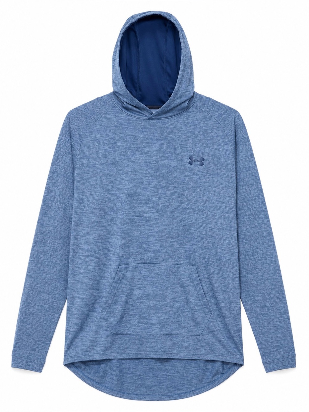 Under Armour HeatGear Men’s XL Blue Heather Loose Pullover Hoodie Athletic